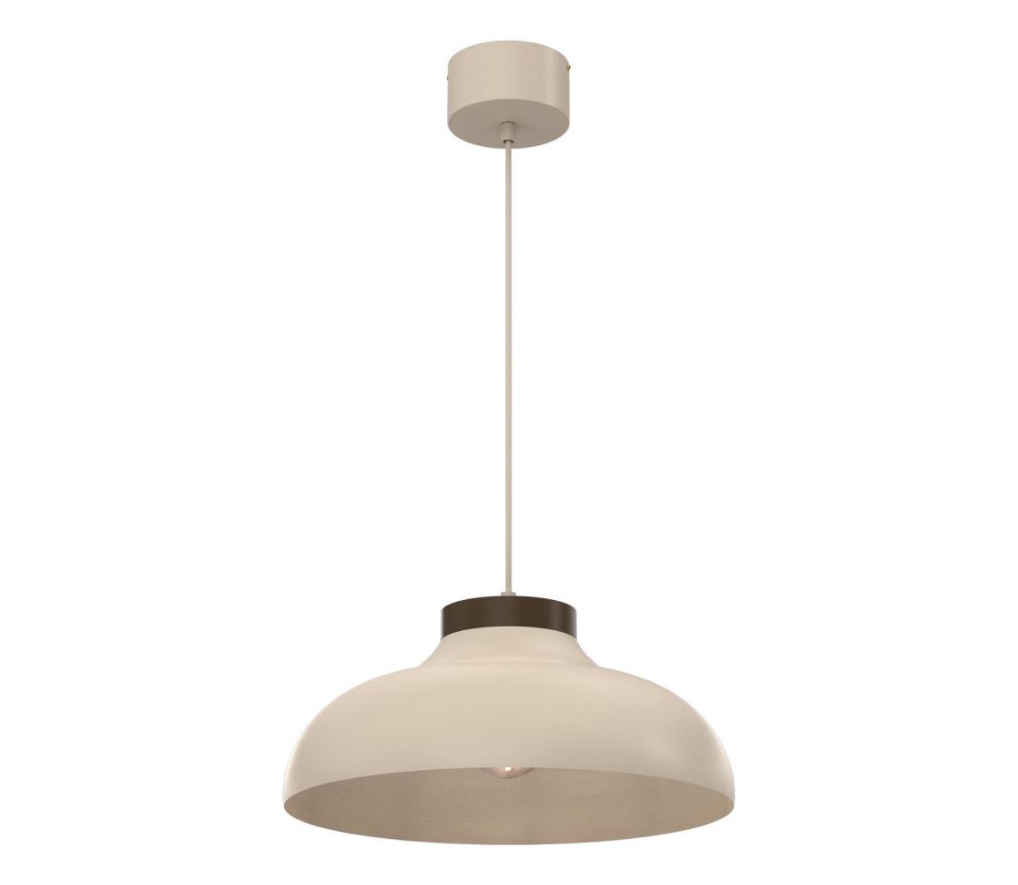 Závesný luster na lanku BASCA 1xE27/15W/230V béžovo-hnedý 8483A
