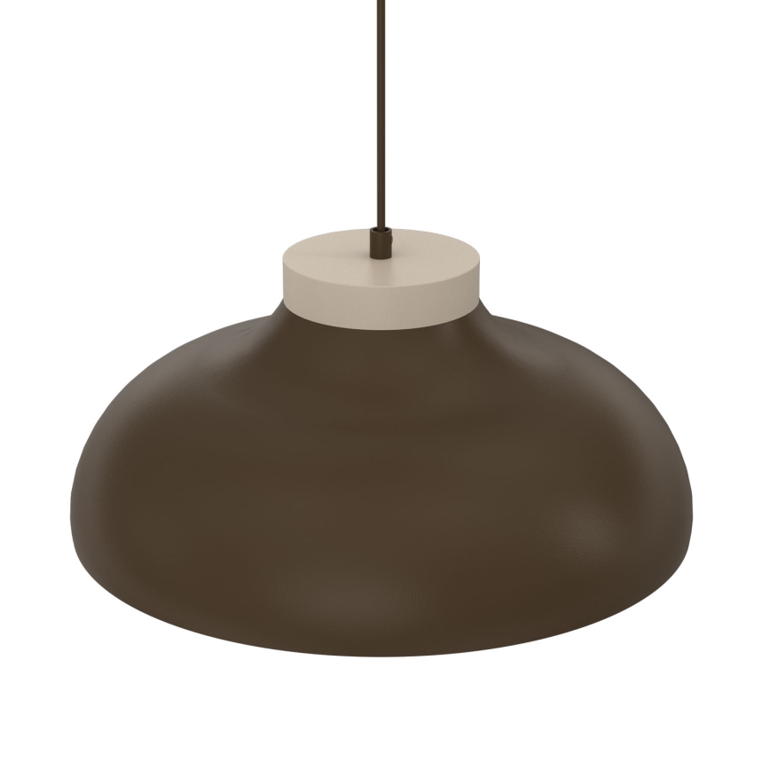 Závesný luster na lanku BASCA 1xE27/15W/230V hnedá/béžová