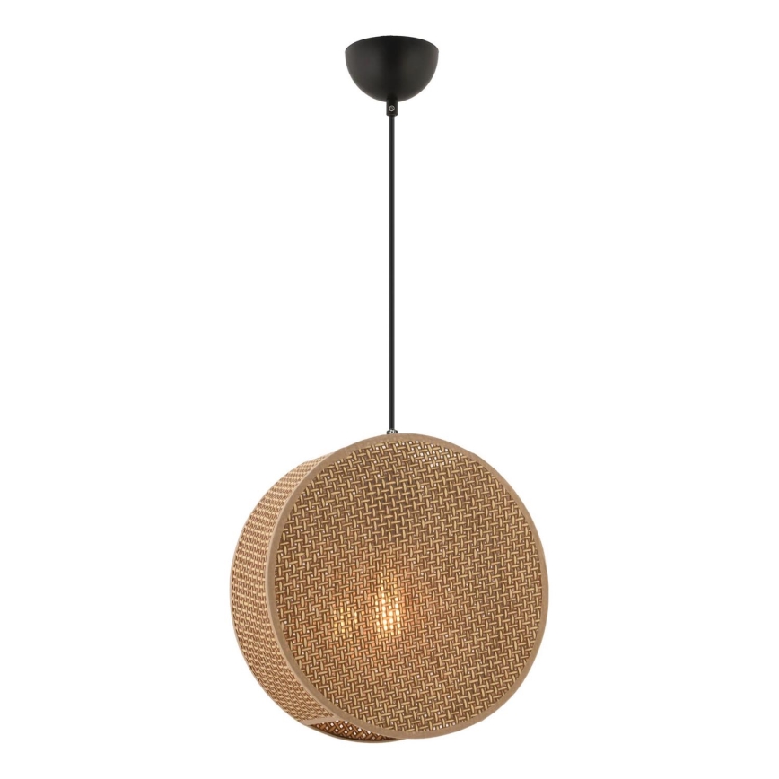 Závesný luster na lanku BIG DRUM 1xE27/60W/230V hnedý