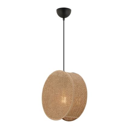 Závesný luster na lanku BIG DRUM 1xE27/60W/230V hnedý