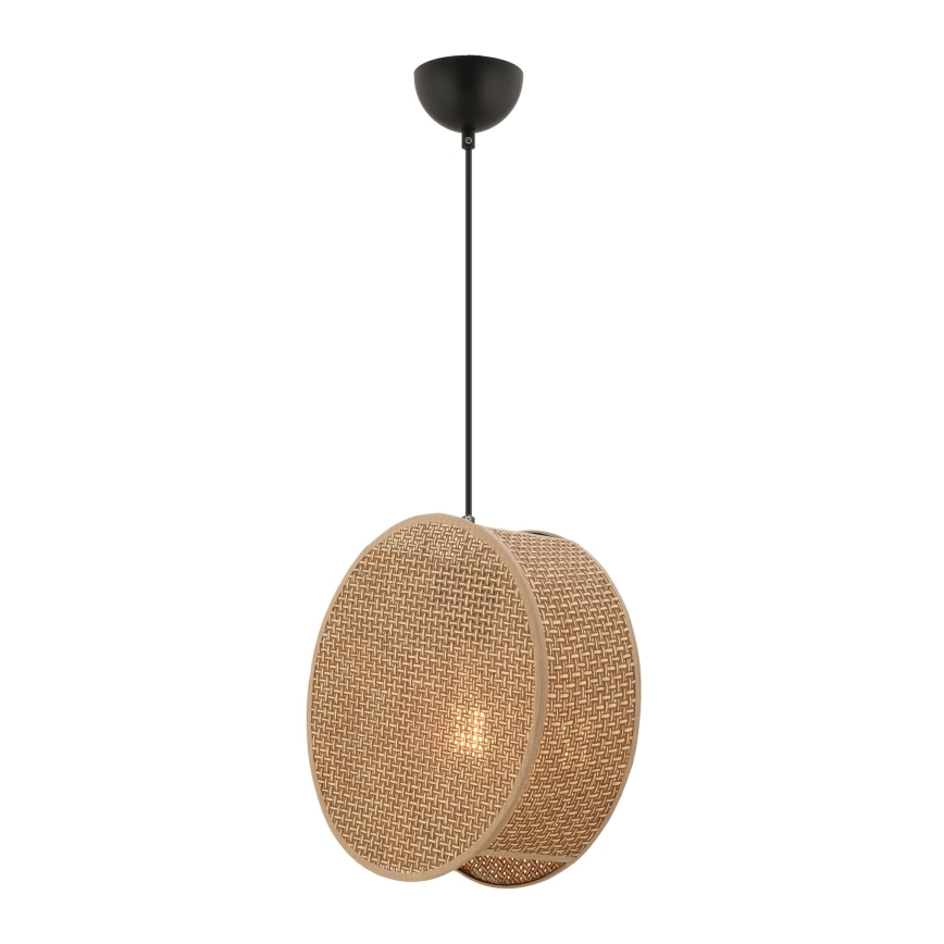 Závesný luster na lanku BIG DRUM 1xE27/60W/230V hnedý
