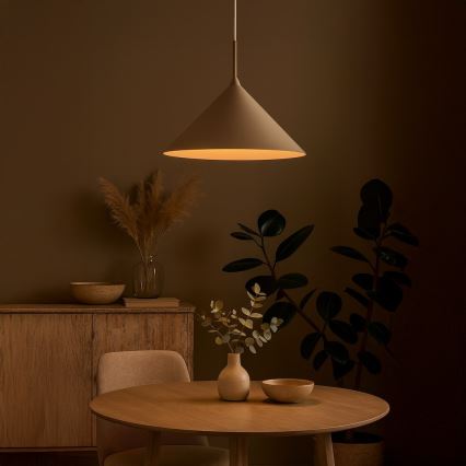 Závesný luster na lanku CAPITAL 1xGX53/15W/230V pr. 46 cm taupe