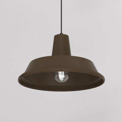 Závesný luster na lanku CLASS 1xE27/15W/230V hnedý