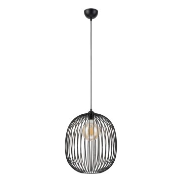 Závesný luster na lanku DESTELLO 1xE27/15W/230V pr. 32 cm čierny