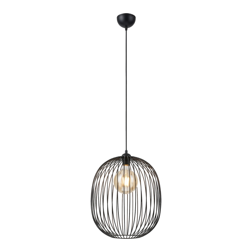 Závesný luster na lanku DESTELLO 1xE27/15W/230V pr. 32 cm čierny