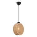 Závesný luster na lanku DRUM 1xE27/60W/230V hnedý