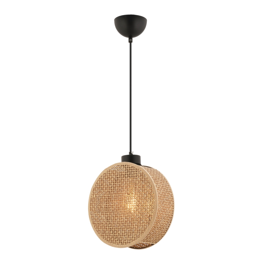 Závesný luster na lanku DRUM 1xE27/60W/230V hnedý