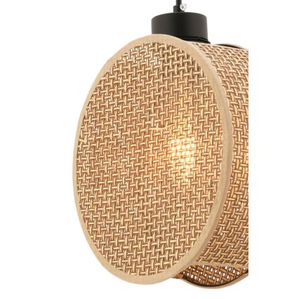 Závesný luster na lanku DRUM 1xE27/60W/230V hnedý
