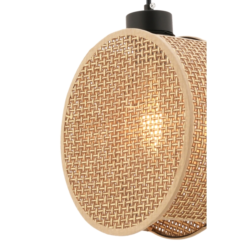 Závesný luster na lanku DRUM 1xE27/60W/230V hnedý