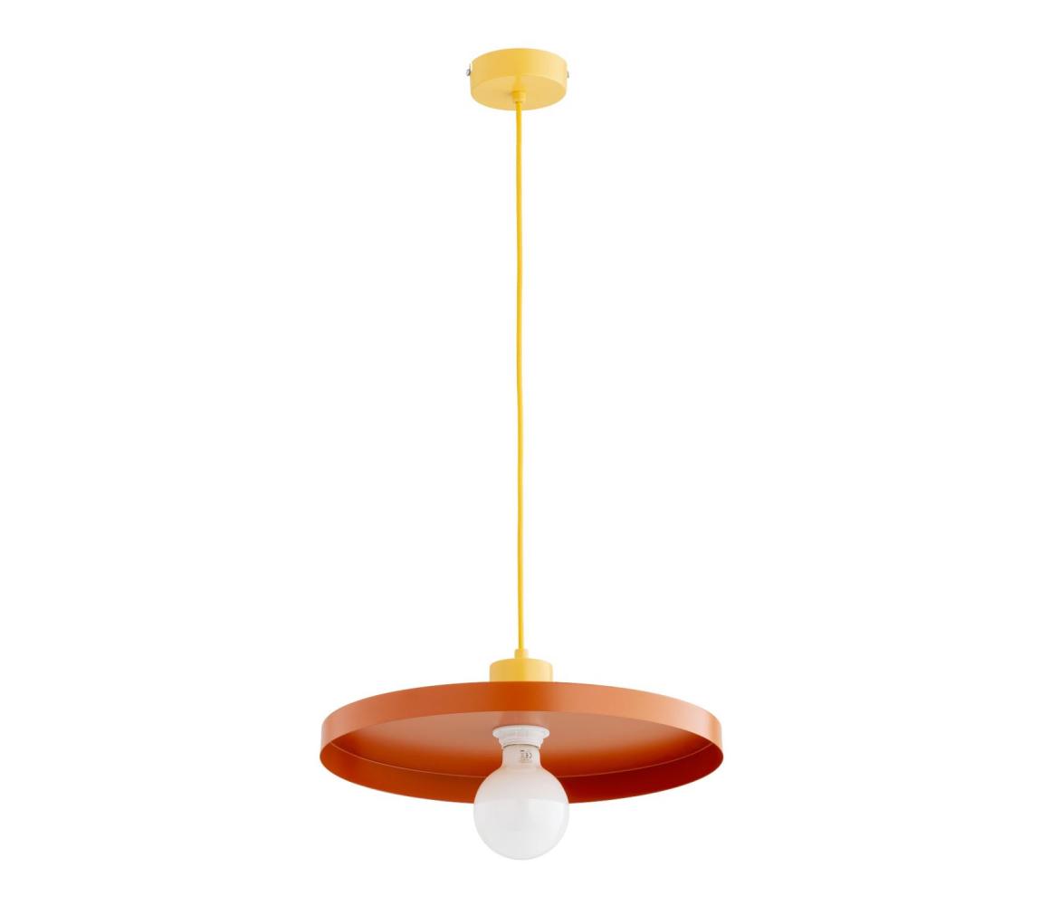 Závesný luster na lanku ETERI 1xE27/15W/230V medený/žltý 61534