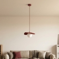 Závesný luster na lanku FLORA 1xG9/8W/230V červený