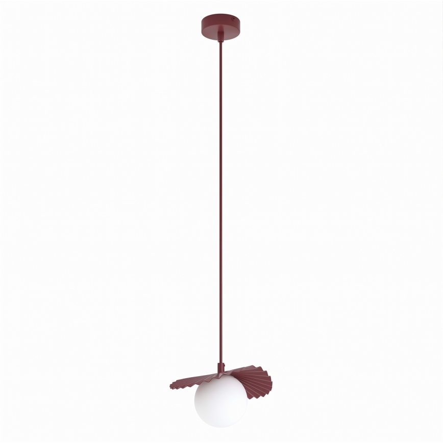 Závesný luster na lanku FLORA 1xG9/8W/230V červený