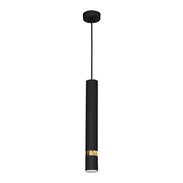 Závesný luster na lanku JOKER 1xGU10/25W/230V čierna/zlatá
