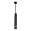 Závesný luster na lanku JOKER 1xGU10/25W/230V čierny/lesklý chróm