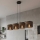 Závesný luster na lanku KARBON 4xE27/15W/230V čierna/hnedá
