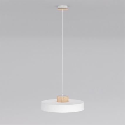 Závesný luster na lanku KIVI 1xE27/15W/230V biely