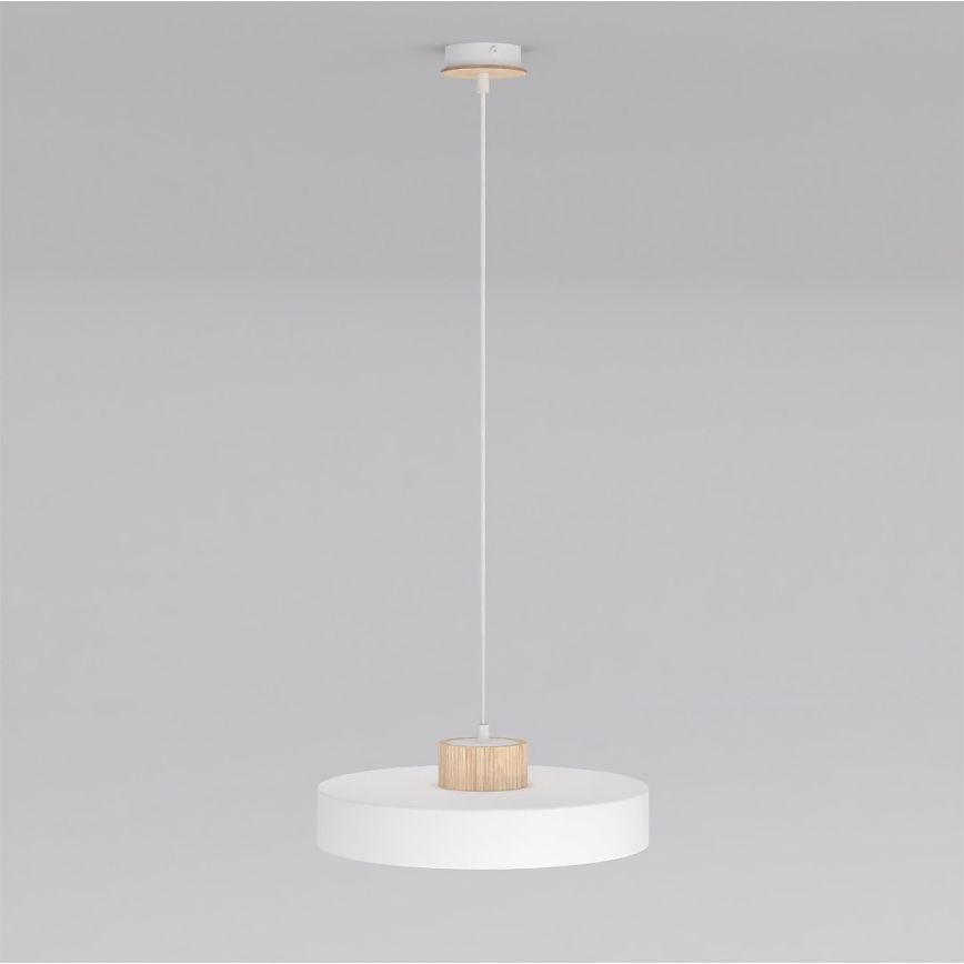 Závesný luster na lanku KIVI 1xE27/15W/230V biely