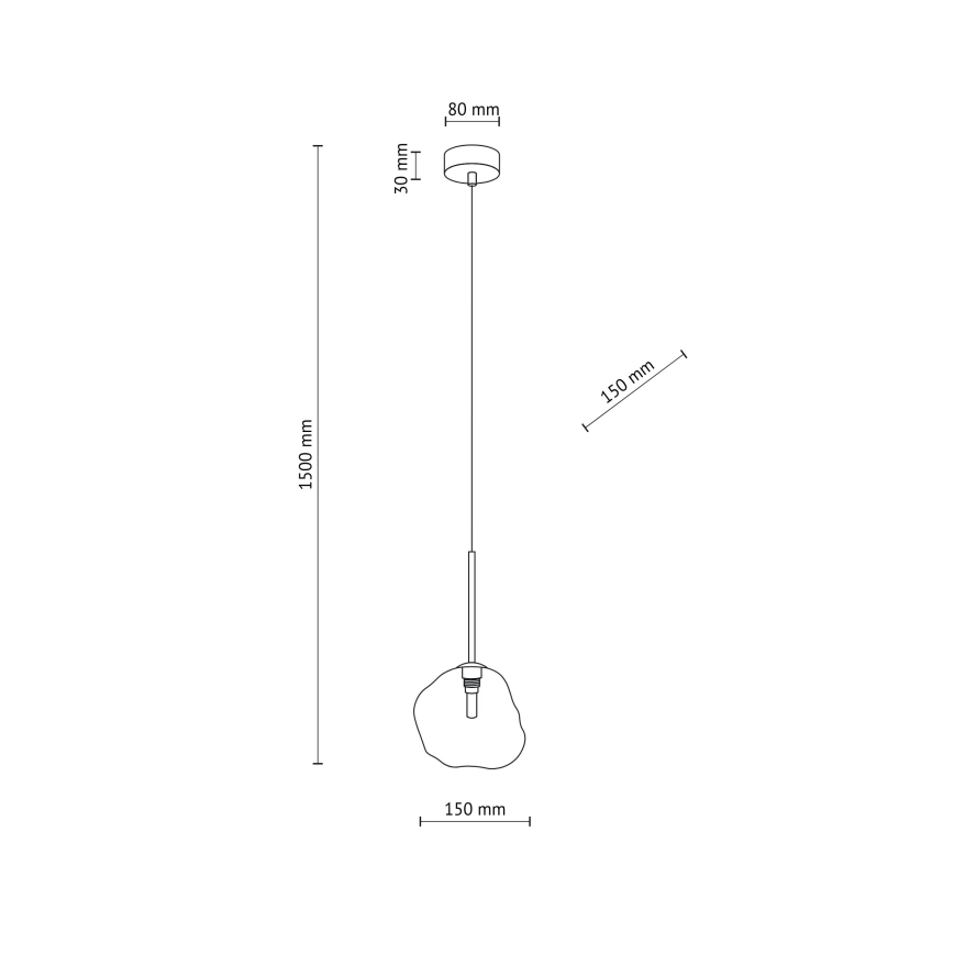 Závesný luster na lanku LAVA 1xG9/8W/230V béžová/dymová béžová