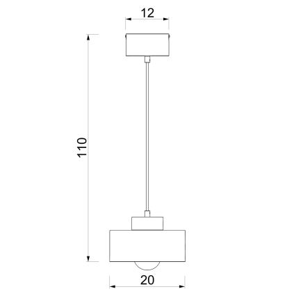 Závesný luster na lanku MARTI 1xE27/15W/230V bordó/zlatá