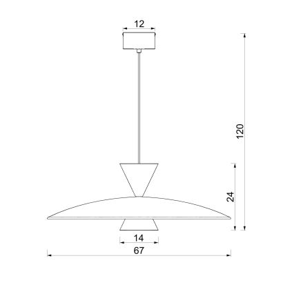 Závesný luster na lanku MISTIC 1xGX53/15W/230V hnedý