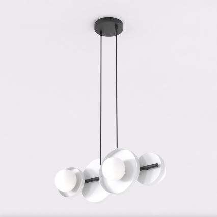 Závesný luster na lanku MODEL 4xG9/8W/230V biely