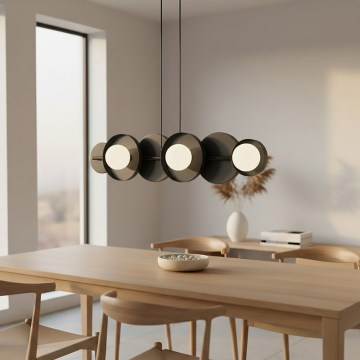 Závesný luster na lanku MODEL 6xG9/8W/230V, čierny