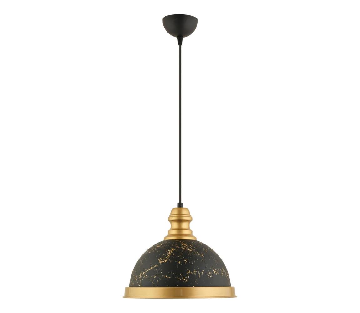 Závesný luster na lanku MONZA 1xE27/40W/230V pr. 29 cm čierna/bronzová 518LMS1121