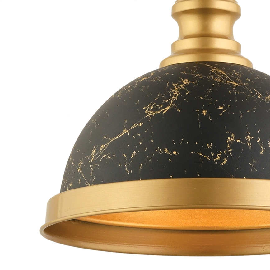 Závesný luster na lanku MONZA 1xE27/40W/230V pr. 29 cm čierna/bronzová