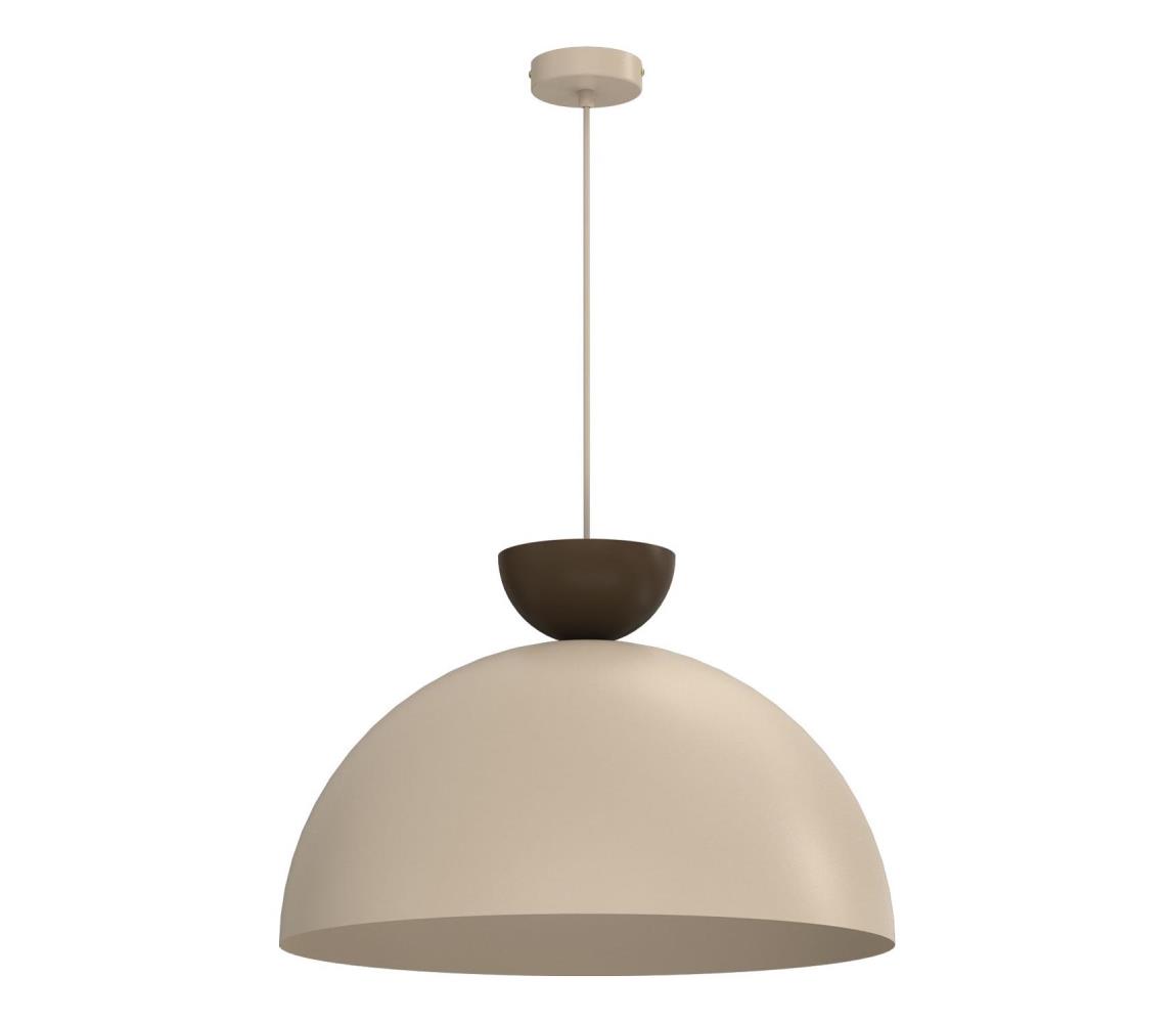 Závesný luster na lanku NEVIS 1xE27/15W/230V priemer 50 cm béžový 9708A