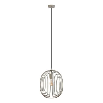Závesný luster na lanku OVELLA 1xE27/15W/230V pr. 34 cm béžový