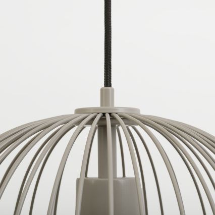 Závesný luster na lanku OVELLA 1xE27/15W/230V pr. 34 cm béžový