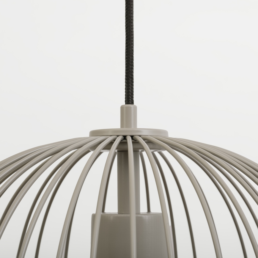 Závesný luster na lanku OVELLA 1xE27/15W/230V pr. 34 cm béžový