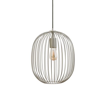 Závesný luster na lanku OVELLA 1xE27/15W/230V pr. 34 cm béžový