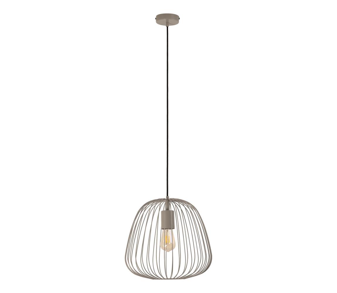Závesný luster na lanku OVELLA 1xE27/15W/230V pr. 36 cm béžový W-KM 1369/1 LMH-B