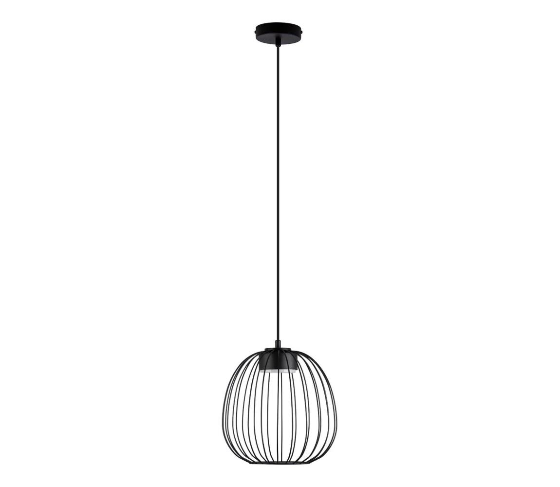 Závesný luster na lanku OVELLA 1xGX53/10W/230V priemer 25 cm čierny W-KM 1369S/1 BK