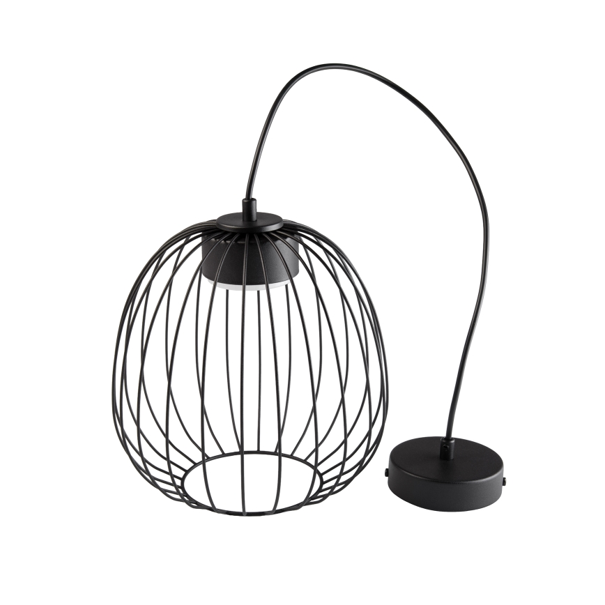 Závesný luster na lanku OVELLA 1xGX53/10W/230V priemer 25 cm čierny