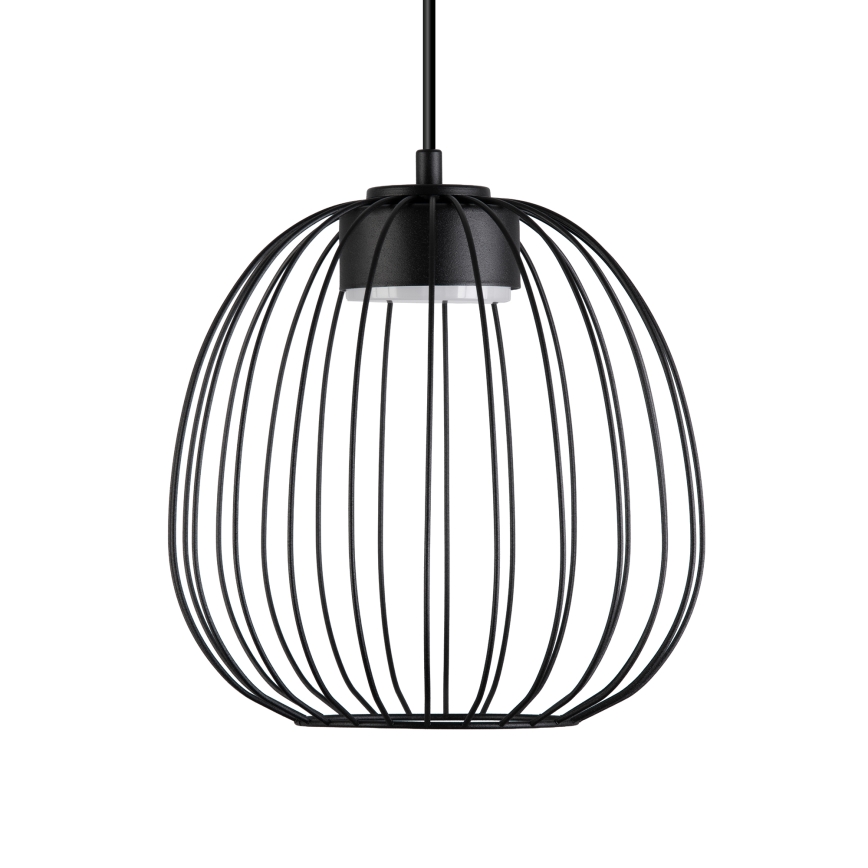 Závesný luster na lanku OVELLA 1xGX53/10W/230V priemer 25 cm čierny