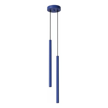 Závesný luster na lanku PASTELO 2xG9/8W/230V modrý