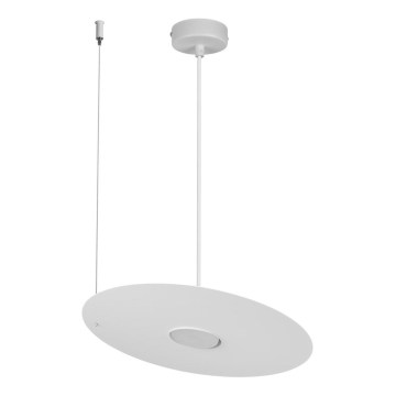 Závesný luster na lanku PIATTO 1xGX53/15W/230V, pr. 35 cm, biela