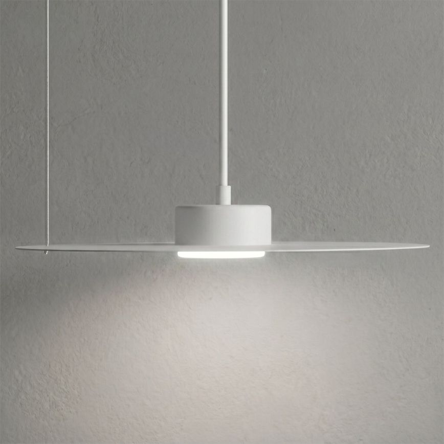 Závesný luster na lanku PIATTO 1xGX53/15W/230V, pr. 35 cm, biela