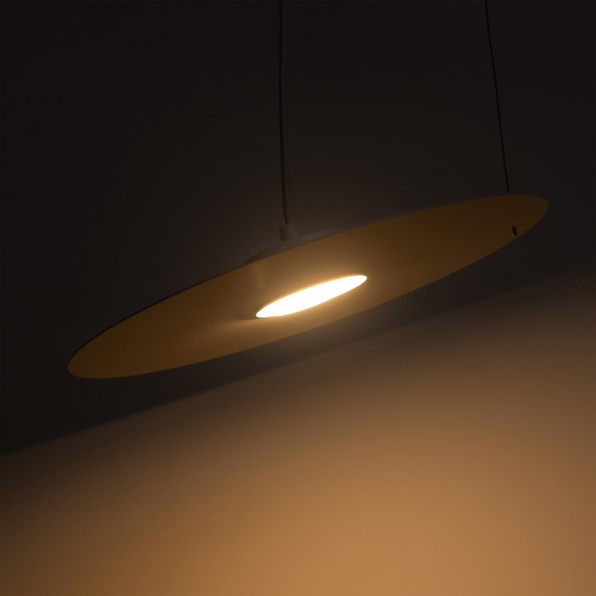 Závesný luster na lanku PIATTO 1xGX53/15W/230V, pr. 35 cm, biela