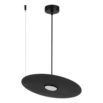Závesný luster na lanku PIATTO 1xGX53/15W/230V, priemer 35 cm, čierny