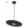 Závesný luster na lanku PIATTO 1xGX53/15W/230V, priemer 35 cm, čierny