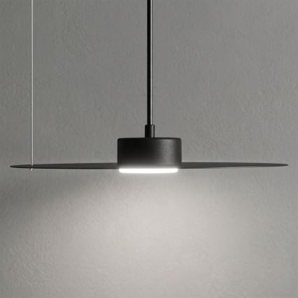 Závesný luster na lanku PIATTO 1xGX53/15W/230V, priemer 35 cm, čierny
