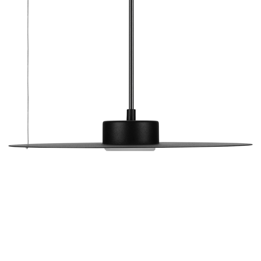 Závesný luster na lanku PIATTO 1xGX53/15W/230V, priemer 35 cm, čierny