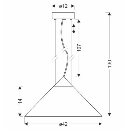 Závesný luster na lanku PRESTO 1xGX53/10W/230V pr. 42 cm zlatá/dymovo-béžová