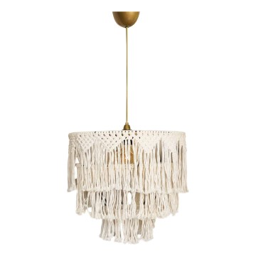Závesný luster na lanku RIMINI 1xE27/40W/230V krémový