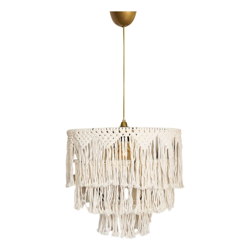 Závesný luster na lanku RIMINI 1xE27/40W/230V krémový