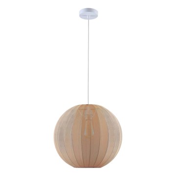 Závesný luster na lanku SENSAI 1xE27/20W/230V, priemer 40 cm, béžový