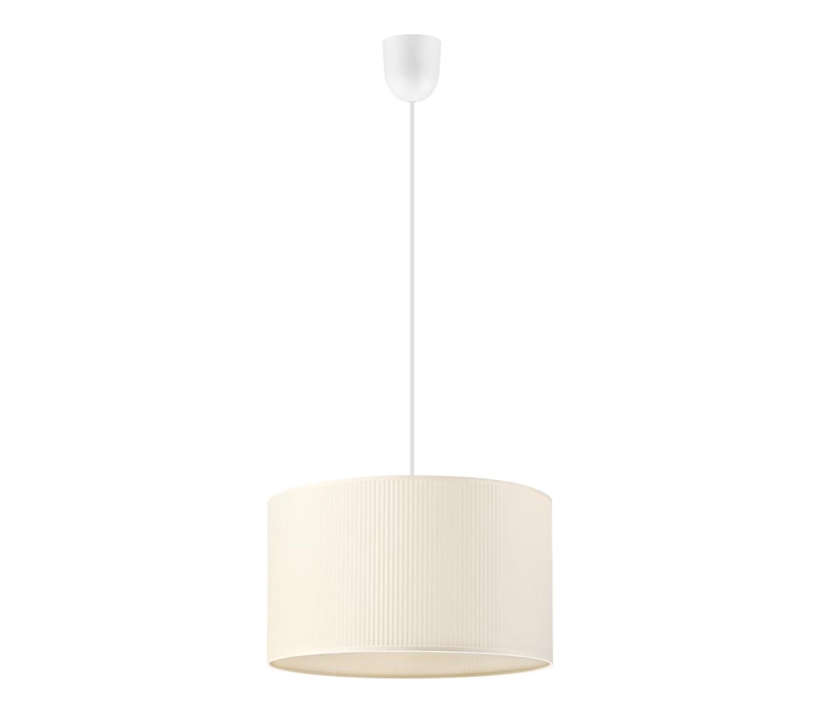 Závesný luster na lanku SIRJA PLISADO 1xE27/15W/230V priemer 35 cm krémový LM-1.336/KREM
